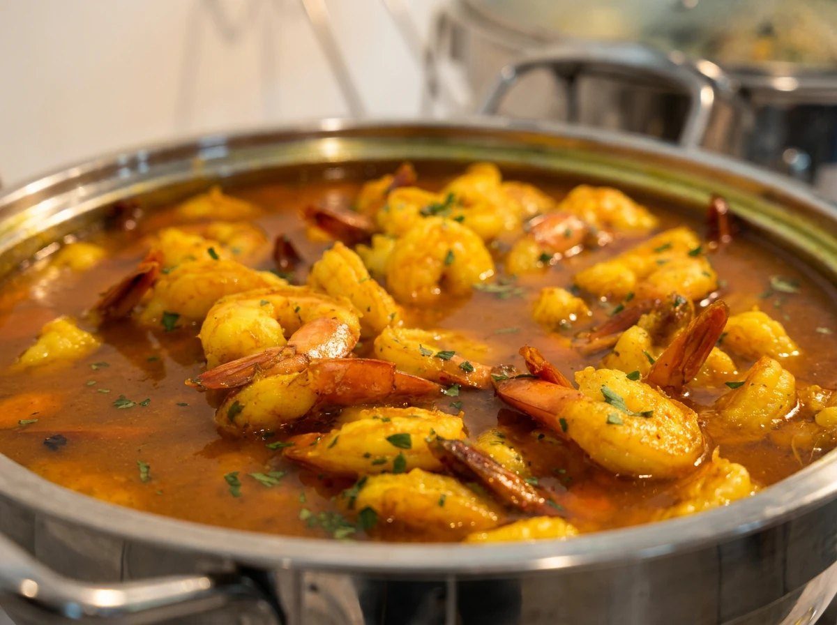Curry shrimp