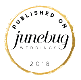 Published on Junebug Weddings, 2018