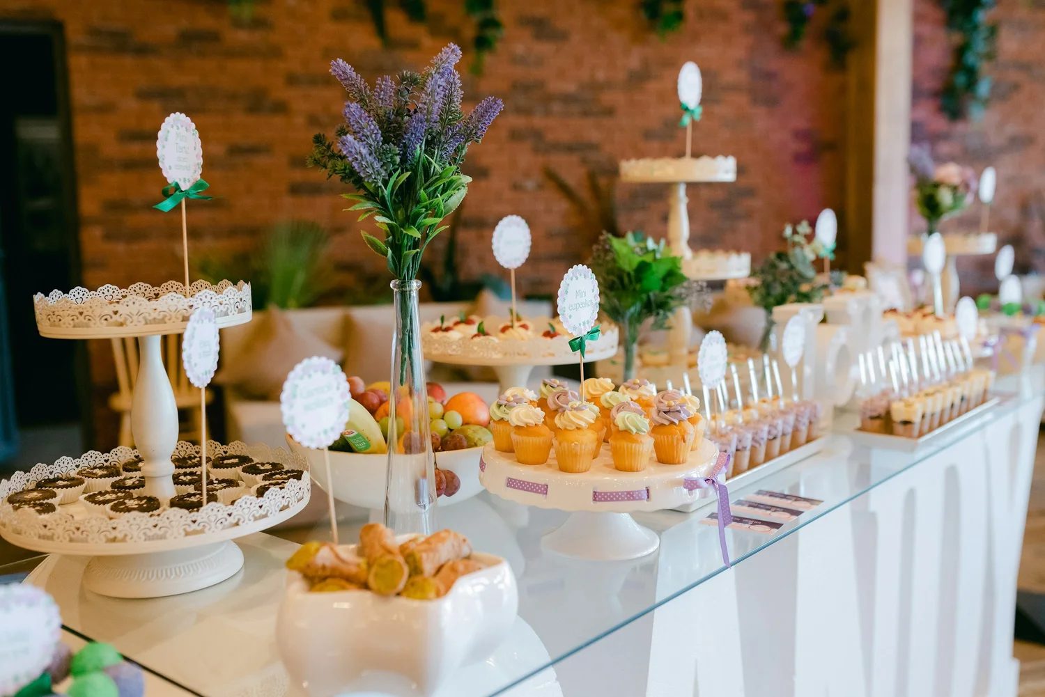 A dessert display for a private celebration